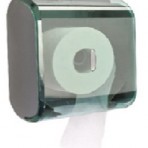 (Azul) Dispenser Papel Higiênico Rolão (Transparente)