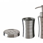 Conjunto Inox para Toalete 3 peças Relux