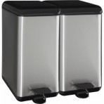 Lixeira Inox Dupla 32L