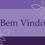 Tapete porta Bem Vindo Lilás 45 x 65 cm