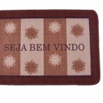 Tapete Porta Bem vindo Marron 45 x 65 cm