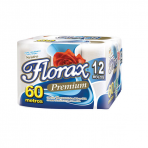 Papel Higiênico Folha simples 60 metros pacote com 12 rolos