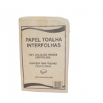 PAPEL TOALHA INTERFOLHADO LEVEZA PACOTE COM 1.000 FLS