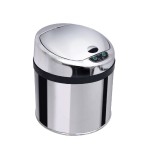 Lixeira Inox com Tampa Acionada por Sensor de Presença